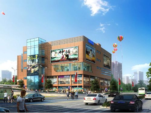 鳥瞰效果曲靖市橫店影城是由曲靖麒麟房地產開發經營投資建設